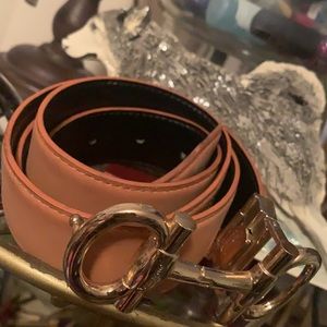 Ferragamo suede reversible vintage belt